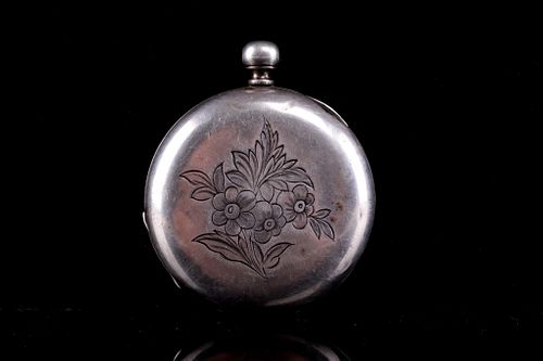 1800-1900 Robert Feres Geneva Silver Pocket Watch