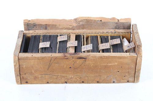 Wooden Box of 70 Ambrotypes Cir.1907
