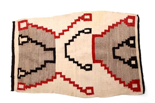 Navajo Old Style Crystal Stepped Rug c. 1930's