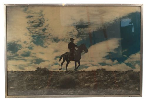 Early 1900's Hand Tinted Montana Cowboy Photograph