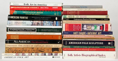 Assortment of  30+ Folk Art Reference Books