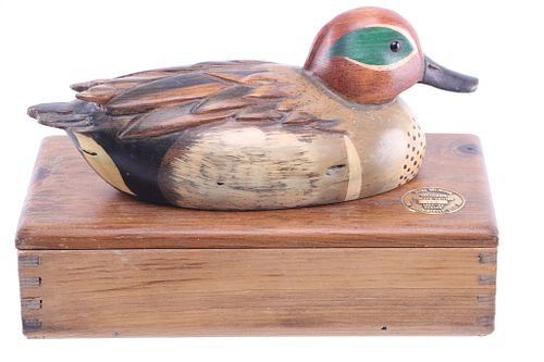 Ducks Unlimited Tom Taber Greenwing Cigar Box