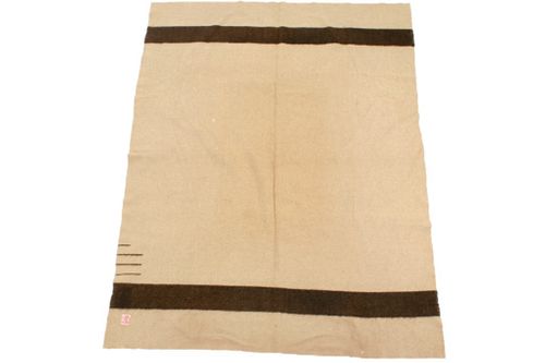 C.1890 Hudson Bay Wool Tan Blanket 3 1/2 Points