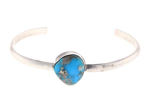 Navajo Boyd Ashley Silver & Turquoise Bracelet