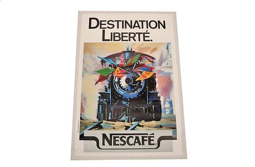 Destination Liberte Nescafe Ad Poster