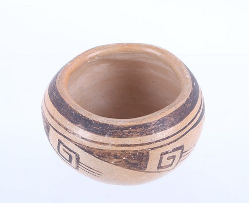 Hopi Village Polychrome Pottery Vessel c. 1940's