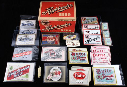 Vintage Montana Brewery ONS Labels & Collectibles