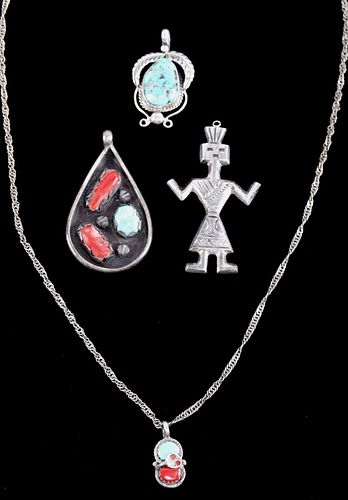 Zuni Effie C. & Navajo Coral, Turquoise Jewelry