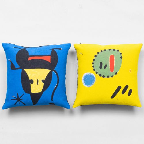 Two SuccessiÃ³ Joan MirÃ³ Tapestry Pillows