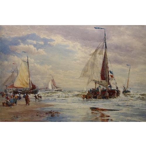 Thomas Bush Hardy (1842 - 1897) R.B.A. Watercolor
