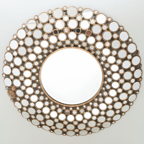 Gilt-Metal Circular Mirror, of Recent Manufacture