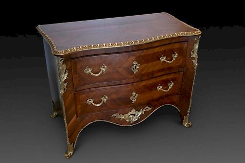 Early 19th C. Louis XVI Style Kingwood Commode