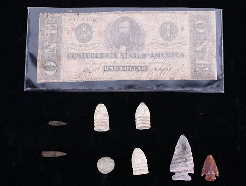 Civil War Cir.1800's Artifacts & Arrowheads