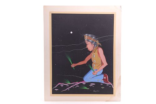 Original Painting By Navajo Artist S. Mitchell