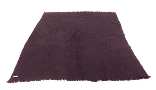 Opulent RH Purple Mohair Angora Fur Blanket