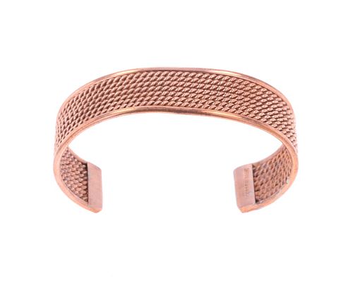 Navajo Multi Bar Twisted Rope Copper Bracelet Tahe