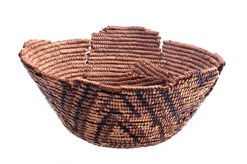 Pomo, California Coastal Woven Basket c. 19th C