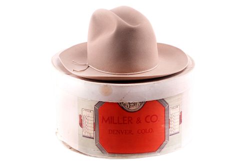 1940s Miller Stockman CO. Stetson Hat & Box