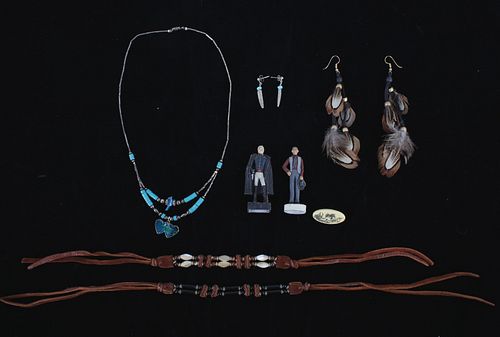 Native American Jewelry & Lead Figurines
