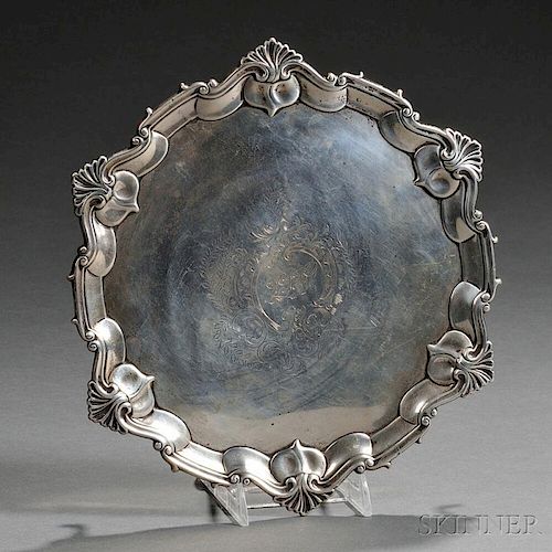 Victorian Sterling Silver Card Tray
