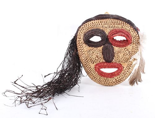 Maori Hand Crafted Ceremonial Haka Mask