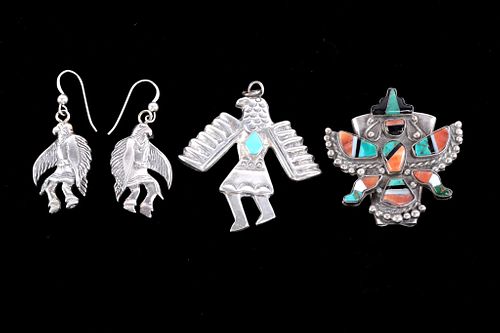 Navajo and Zuni Eagle Dancer Jewelry Collection