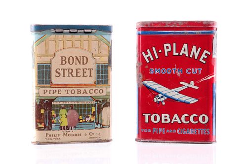 Bond Street & Hi-Plane Pocket Tobacco Tins