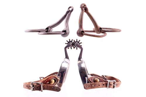 Western Spurs & Antique Iron Snaffle Bits