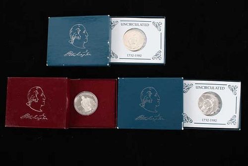 George Washington 250th Birthday Coins & Proof