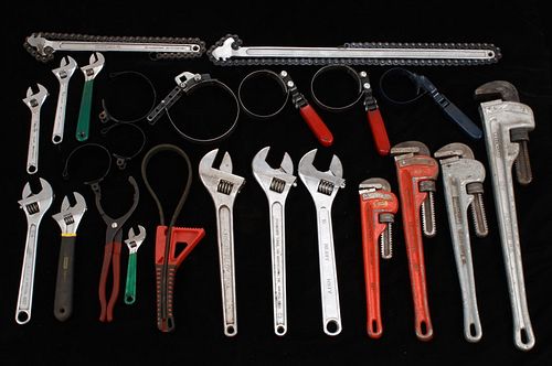 Variety Chain, Pipe, Oil & Adjustable Wrenches