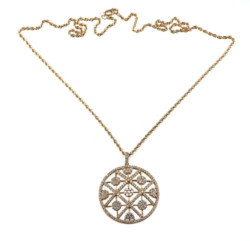 EFFY 14K Diamond Snowflake Pendant Necklace