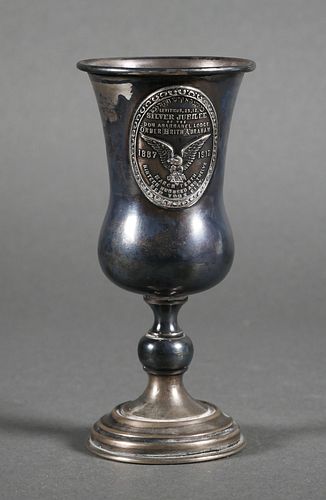 JUDAICA 1912 Kiddush Russian Silver Cup