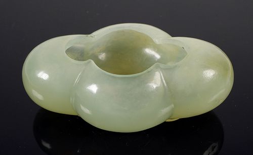 Green Jade Quaterfoil Bowl