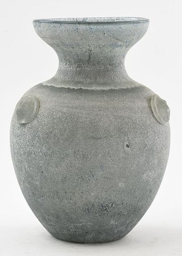 Cenedese Italian Murano Scavo Glass Vase