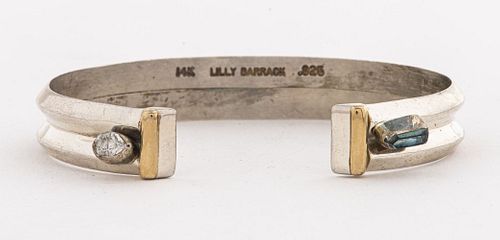 Lilly Barrack Silver/Gold Quartz & Topaz Bracelet