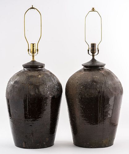 Mid-Century Modern Art Studio Ceramic Lamps