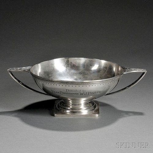 Durgin Sterling Silver Harlem Yacht Club Trophy Bowl