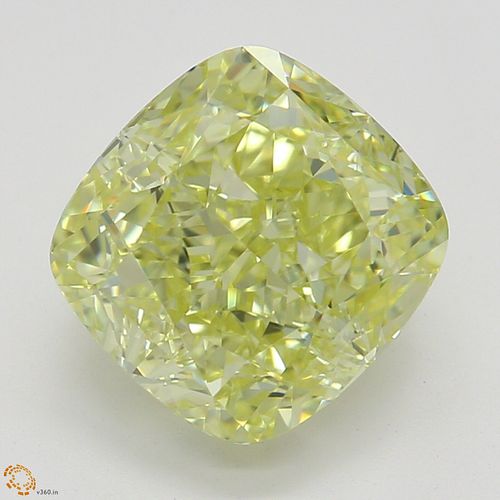2.27 ct, Natural Fancy Yellow Even Color, IF, Cushion cut Diamond (GIA Graded), Appraised Value: $36,500 