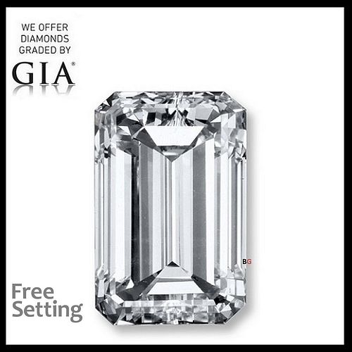 3.01 ct, D/VS2, Emerald cut GIA Graded Diamond. Appraised Value: $123,700 