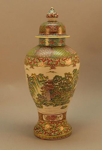 Large 19th Century French Samson Porcelain Urn