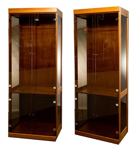 Wood and Glass Display Cabinets