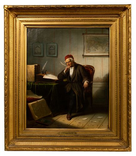 Jan Jac Matthys Damschroeder (Dutch, 1828-1905) Oil on Canvas