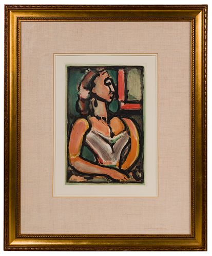 Georges Rouault (French, 1871-1958) 'Femme Fiere' Aquatint