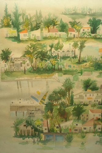 Julio De Diego (1900-1979) Watercolor