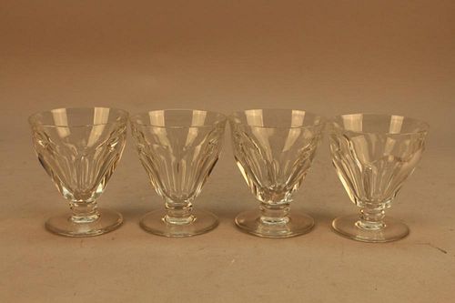 (4) Baccarat Crystal Sorbet Cups