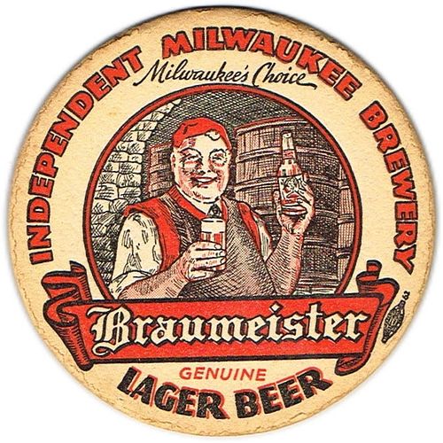 1939 Braumeister 4 1/4 inch coaster WI-IND-3