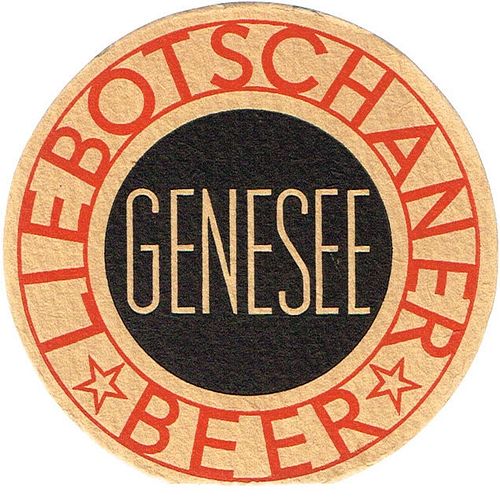 1937 Genesee Beer 4 1/4 inch coaster NY-GEN-62A