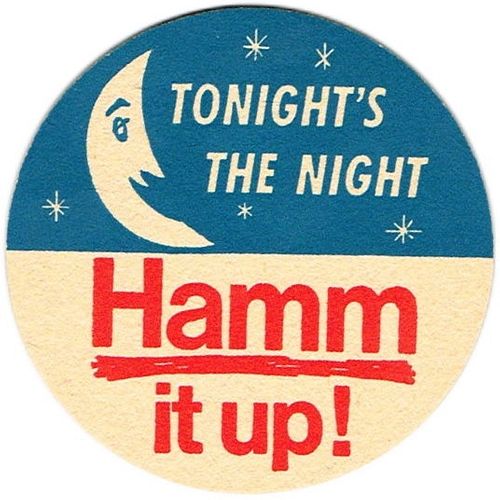 1967 Hamm's Beer 3 3/4 inch coaster MN-HAM-13