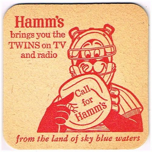 1959 Hamm's Beer 3 3/4 inch coaster MN-HAM-30
