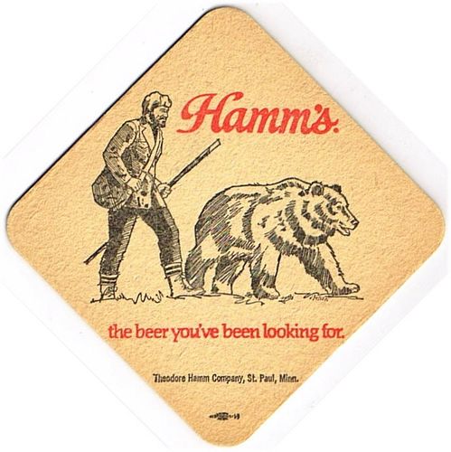 1973 Hamm's Beer 3 3/4 inch coaster MN-HAM-32